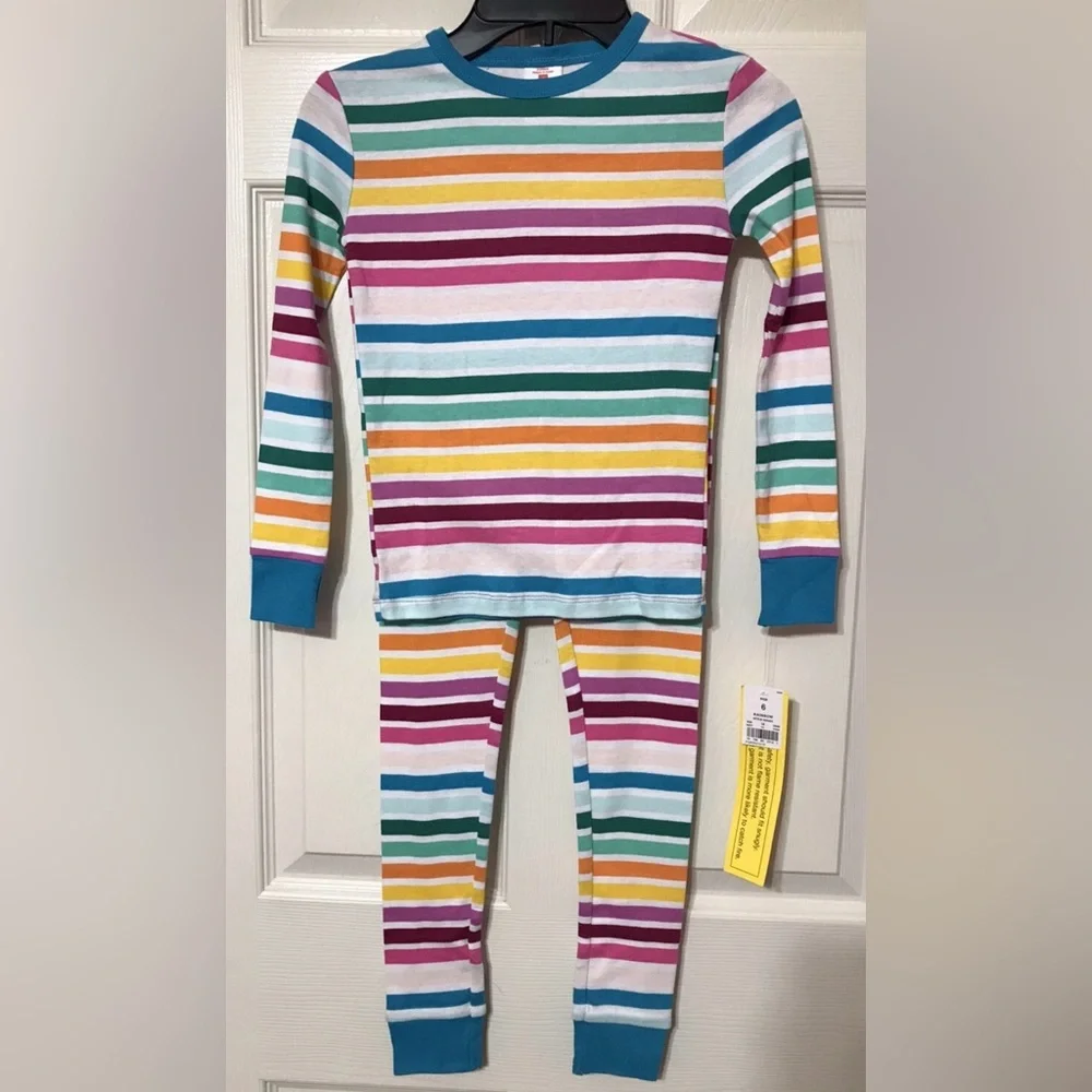 Target Girls Candy Stripe Snug Fit Pajamas NWT Size 4